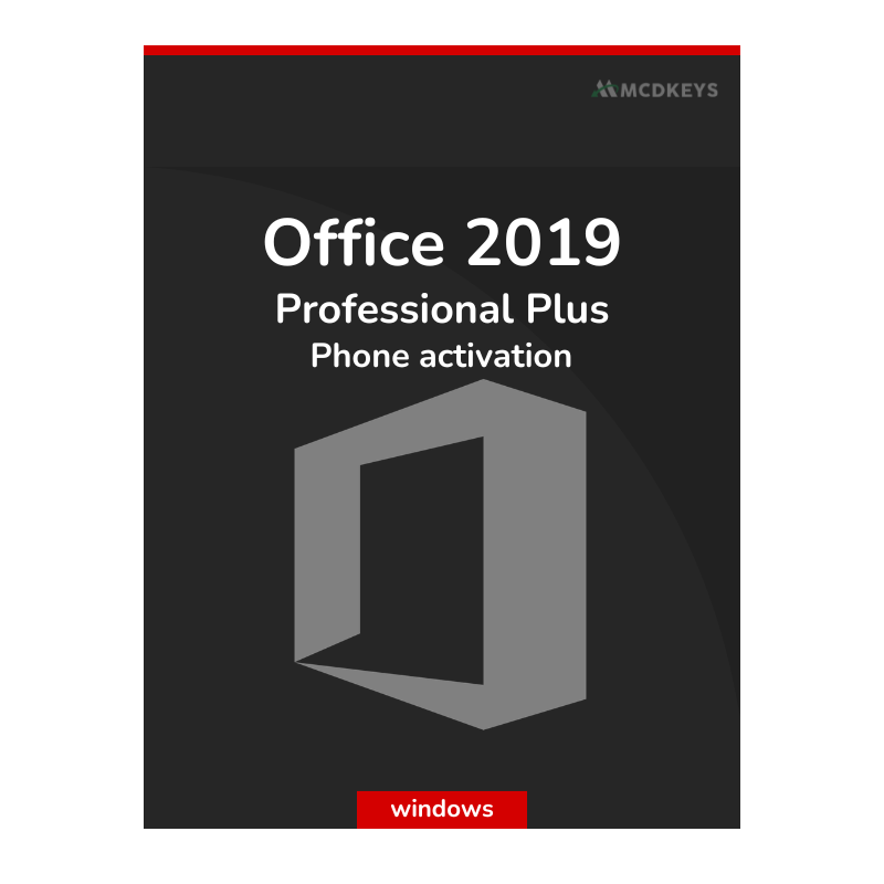 Microsoft Office 2019 Pro Plus Retail Phone Activation
