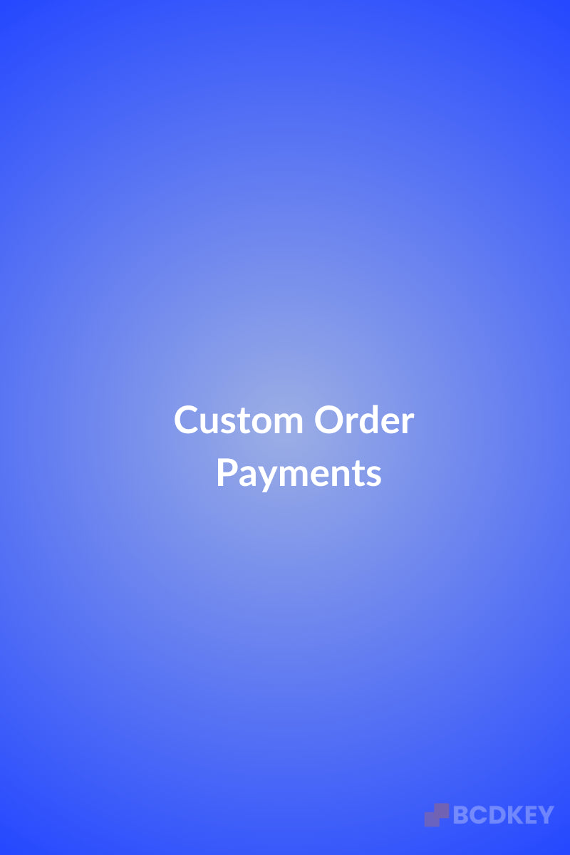 Custom Order Payments
