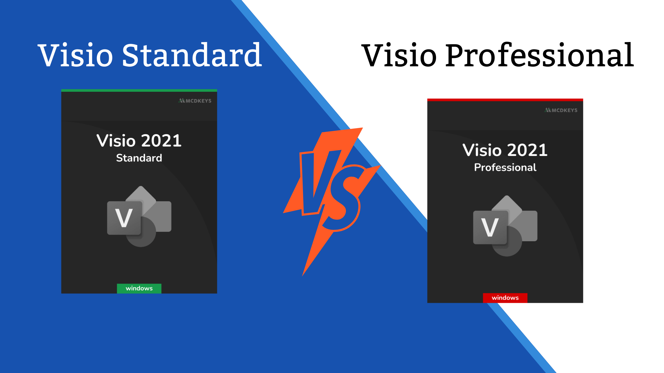 Visio Standard vs Professional